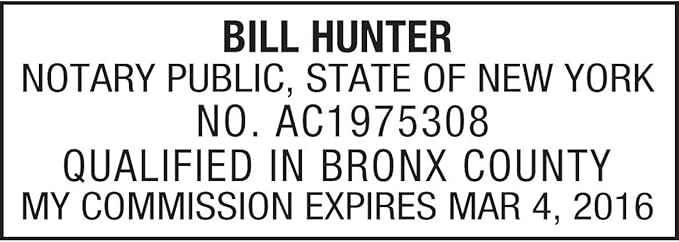 MaxMark Notary Stamp for State of New York- Self Inking Stamp