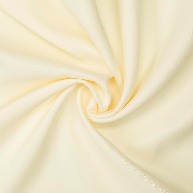 Gee Di Moda Rectangle Tablecloth - 60 x 84 Inch Ivory Table Cloth for 5 Foot Rectangle Table - Heavy Duty Washable Fabric - for 5 Ft Buffet Table, Holiday Party, Dinner, Wedding & Baby Shower