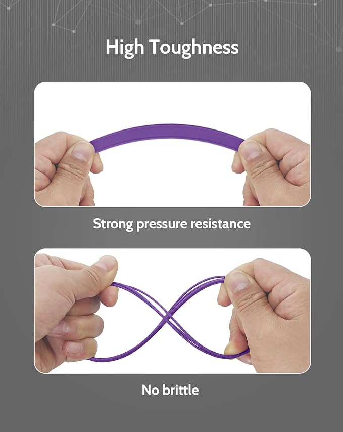 DURAMIC 3D PLA+ Filament 1.75mm 1Kg Purple, PLA Plus Filament 1Kg Spool(2.2lbs) Tougher and Stronger, Dimensional Accuracy Probability +/- 0.02mm