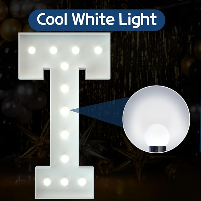 Marquee Letters 4 Feet Tall Large Light Up Letters Baby Shower Decorations Wedding Engagement Proposal White Party Decorations Marry Me Sign Big Cardboard Backdrop T