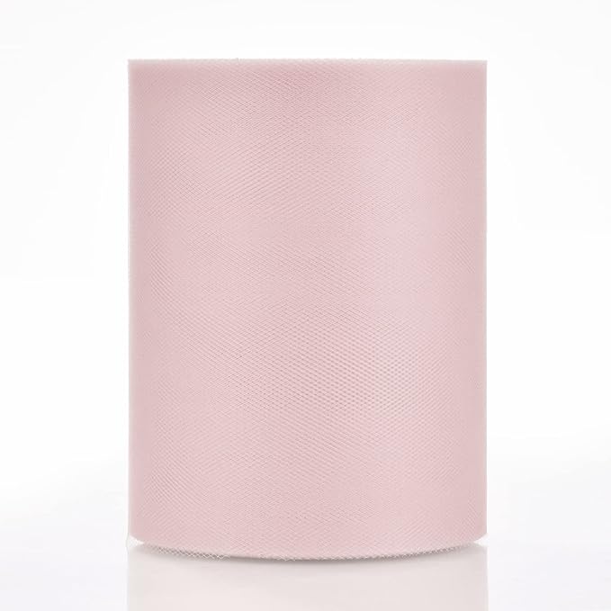 Tulle Rolls 6” by 100 Yards (300 feet) Tulle Roll Spool Fabric for DIY Tutu Skirts Wedding Baby Shower Crafts Decorations Party Supplies(Aqua Pink)
