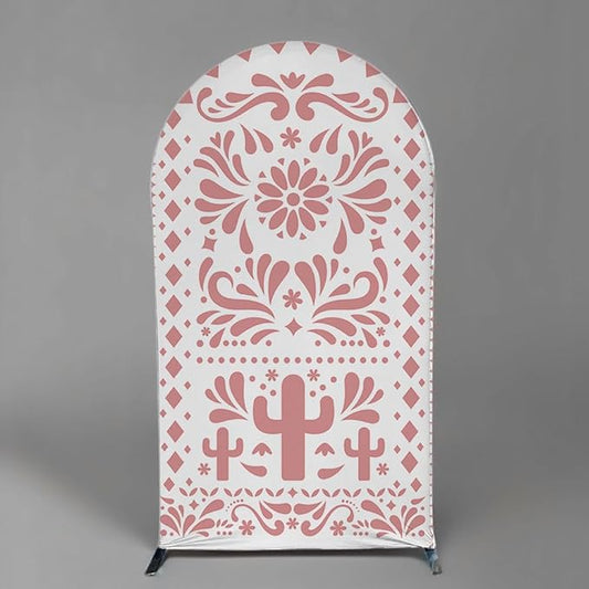 Mexico Theme Arch Stand Covers Fiesta Wedding Party Elastic Fabric Background Birthday Baptismx Baby Shower Decor Props (75x180cm(W30''H72''),G-3740)