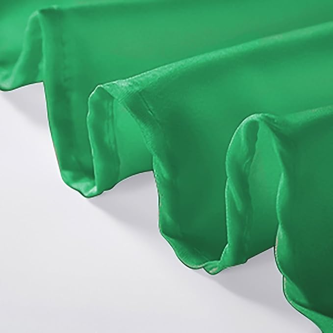 90 inch Round Tablecloth Washable Polyester Table Cloth Decorative Table Cover for Wedding Party Dining Banquet（90 inch,Emerald）
