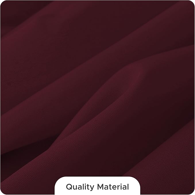 Fitable 8 Pack Table Cloth Rectangle Table: Stain and Wrinkle Resistant Tablecloth Rectangular, Washable Polyester Tablecloths for Wedding Party Dining Banquet Event Catering(Burgundy, 70x108 Inch)