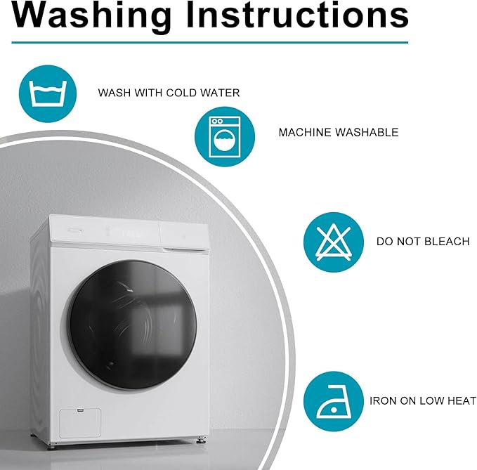 Hiasan Light Blue Tablecloth for Rectangle Tables - Waterproof and Spillproof Washable Fabric Table Cloth for Dining Room Kitchen Party, 60 x 120 Inch
