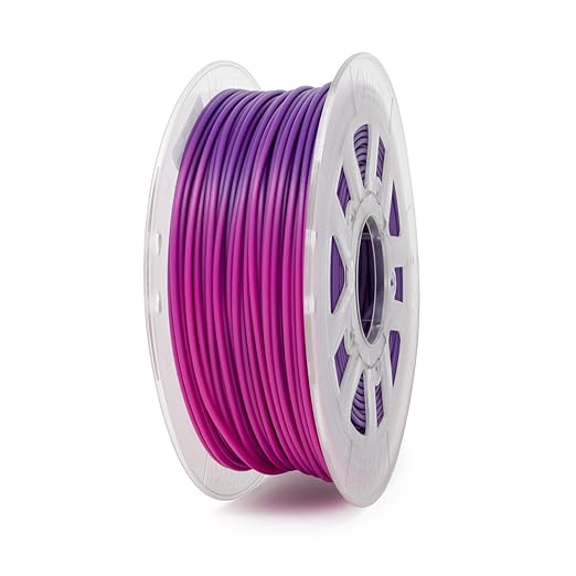 Gizmo Dorks 3mm (2.85mm) ABS Filament 1kg / 2.2lb for 3D Printers, Color Change Purple to Pink