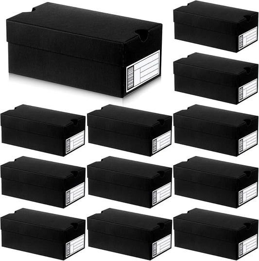 12 Sets Mini Sneaker Boxes for Party Favors Mini Shoe Gifts Boxes 4.7 x 2.5 x 2 Inch Sports Small Gift Case with Editable Label for Candies Cookies Snacks