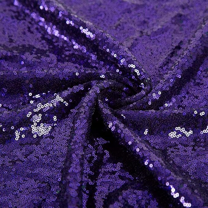 JYFLZQ Purple Sequin Backdrop Curtains 10ft x 10ft 1 Panel Glitter Photo Booth Backdrops Sparkly Photography Background Drapes for Parties Wedding Bridal Showers