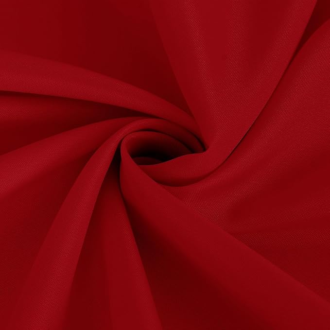 Fitable 6 Pack Red Tablecloths for Round Tables - 108 Inches in Diameter - Stain Resistant and Washable Table Clothes, Polyester Fabric Table Covers for Wedding, Party, Banquet, Formal Events