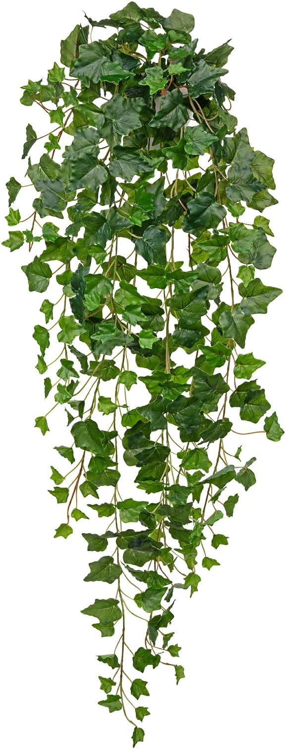 Hollyone Artificial Hanging Plants Wall Potted 47.2" Fake Ivy Vine Faux Ivy Leaves Hanging Greenery Plants for Wall Home Indoors Outdoors Garden Patio Decor