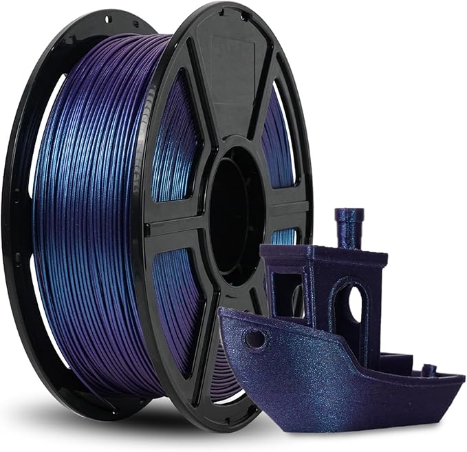 FLASHFORGE 3D Printer Filament Chameleon PLA Color Shift Filament 1.75mm, Changes Color with Light and Angles, 1KG Spool (2.2lbs), Dimensional Accuracy +/- 0.02mm for FDM 3D Printers (Nebula Purple)