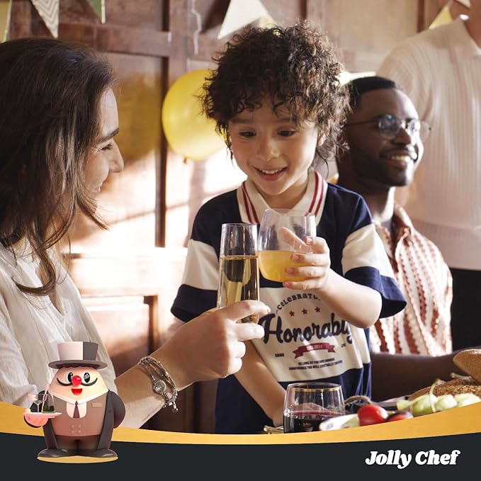 JOLLY CHEF 24 Pack 12 Oz Disposable Plastic Wine Glasses. Shatterproof, Unbreakable, Crystal, Stemless Plastic Wine Cups for Party, Halloween, Christmas
