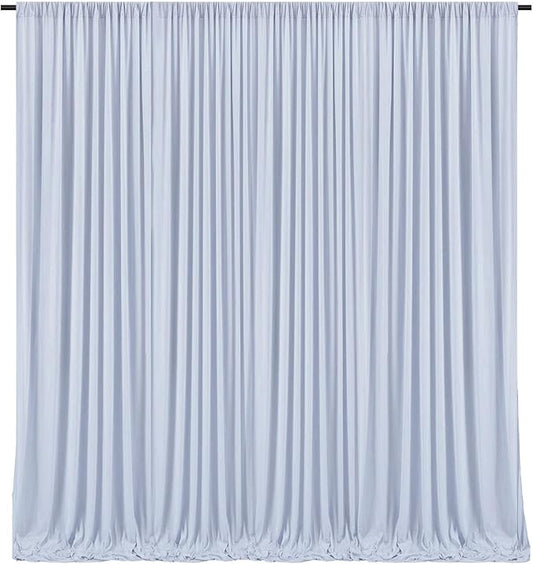 10 x 7 Feet Purple Gray Backdrop Curtain for Partie, Background Curtains for Photoshoot, Birthday, Wedding, Halloween, Thanksgiving, Christmas Day, New Year Party Decorations 5Ft x 7Ft, 2 Panels