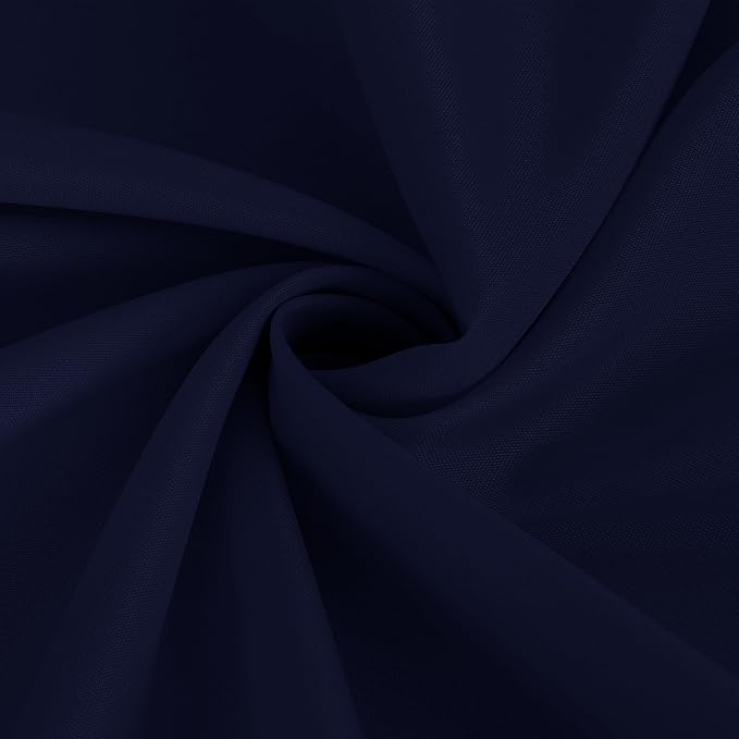 Fitable Elegant Rectangle Table Clothes, 6 Pack - 90 x 132 Inch, Navy - Reusable and Washable Tablecloths, Polyester Fabric Table Covers for Wedding, Party, Banquet, Formal Events