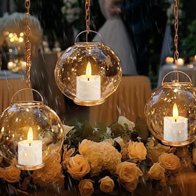 HL Rechargeable Waterproof Tea Lights,100H+ Highly Bright Led Flameless Candles,Magnetic Charging Battery Candles with Remote,Electric Votive Candles for Home Halloween Christmas Decorative-12pcs