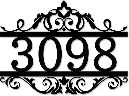 Custom Metal House Numbers for Outside | Personalized Address Numbers for House | House Numbers Sign | Black, White, Silver or Gold Outside Wall Decor