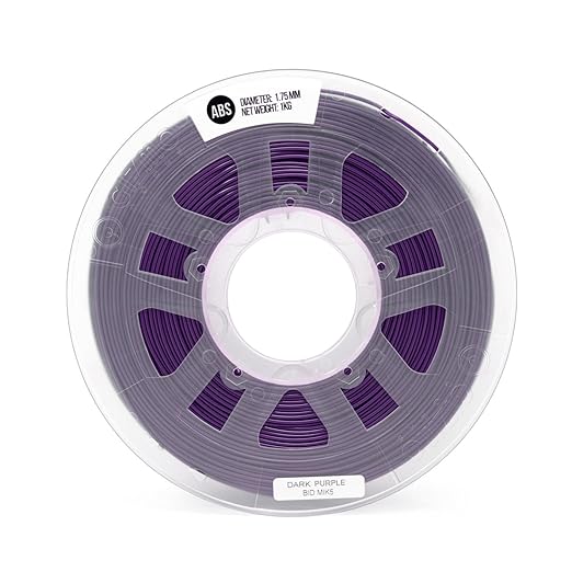 Gizmo Dorks 3mm (2.85mm) ABS Filament 1kg / 2.2lb for 3D Printers, Dark Purple