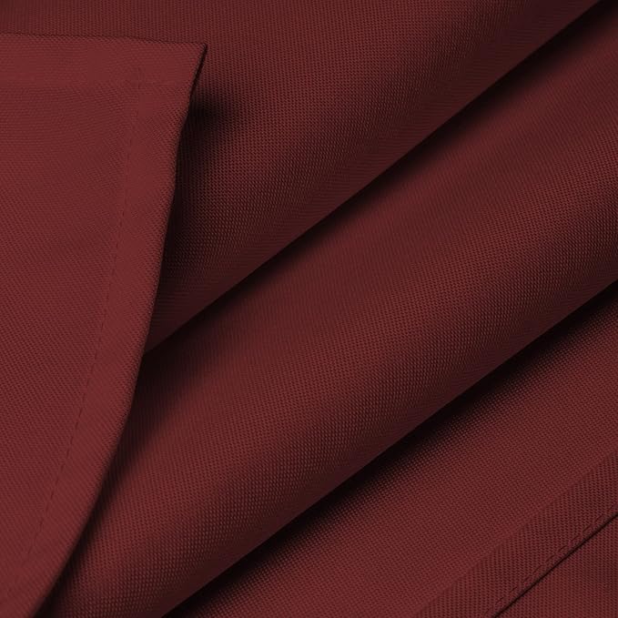 Lann's Linens - 10 Premium 70" x 120" Tablecloths for Wedding/Banquet/Restaurant - Rectangular Polyester Fabric Table Cloth - Burgundy