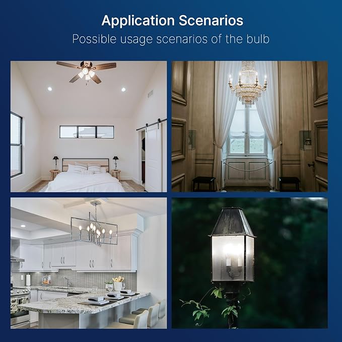 FLSNT 576 Pack B11 E12 LED Candelabra Bulbs, 40W Equivalent Dimmable Chandelier Light Bulbs, 5000K Daylight, 82 CRI, UL & CA65 Listed, Energy Saving Candle Bulbs for Wholesale and Commercial Projects