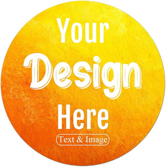 100-500 Custom Stickers Personalized Labels, Customized Stickers with Any Image Logo and Text. Custom Stickers for Business Logo Labels,etc. (Circle,3.5 Inch)