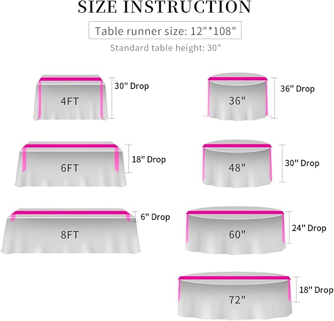 15-Pack Satin Table Runner Purple 12 x 108 inches Long, Table Runners for Wedding, Birthday Parties, Banquets Decorations（15 Pack, 12x108 Inch, Purple）