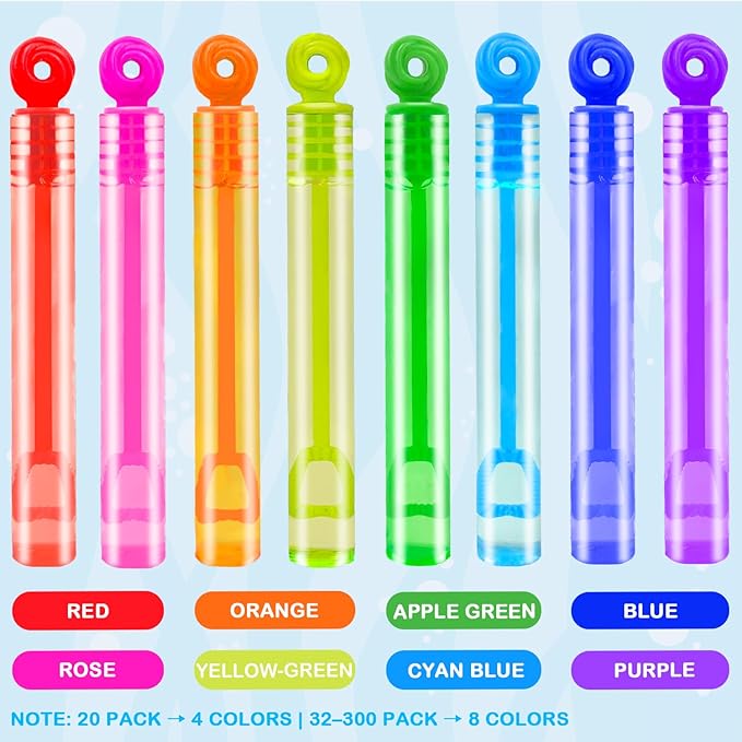 Mini Small Bubbles Wands Toys Gifts Bulk for Kids 64 Pack-Bubble Party Favors Supplies for Toddlers, Bulk Halloween Non Candy Treats Goodie Prizes for Birthday Wedding Parade Throws Giveaways Handouts