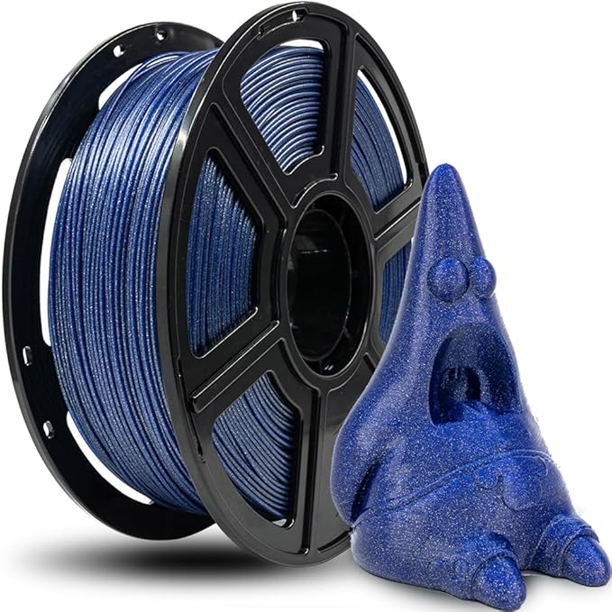 FLASHFORGE 3D Printer Filament, PLA Galaxy Filament 1.75mm, 1KG Spool (2.2lbs), Dimensional Accuracy +/- 0.02mm for FDM 3D Printers, Better Tenacity & No Knotting (Blue)