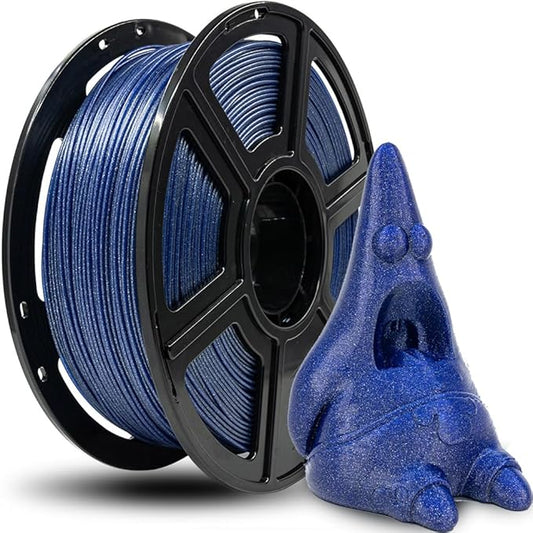 FLASHFORGE 3D Printer Filament, PLA Galaxy Filament 1.75mm, 1KG Spool (2.2lbs), Dimensional Accuracy +/- 0.02mm for FDM 3D Printers, Better Tenacity & No Knotting (Blue)