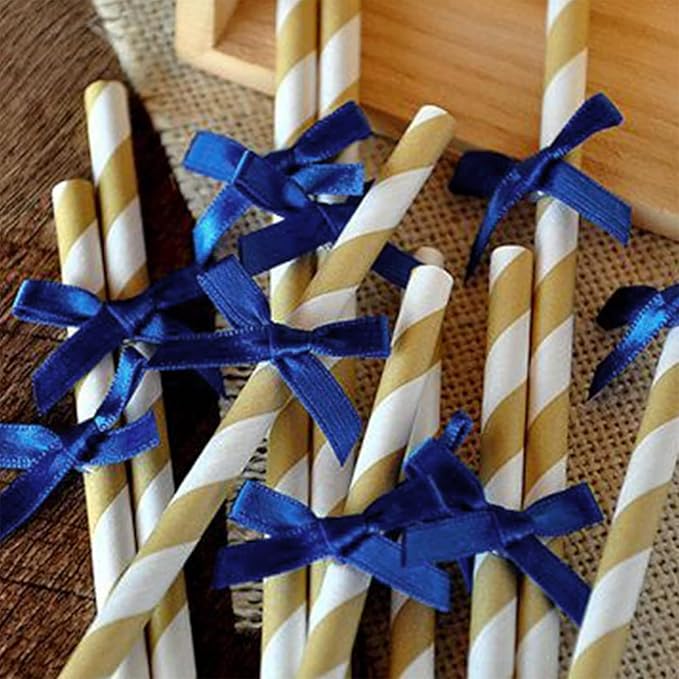 3/8 Inch Royal Blue Satin Ribbon 230 Yards Bulk Fabric Ribbons for Gift Wrapping, Scrapbooking, Crafts and DIY Projects, Wedding, Event Decor