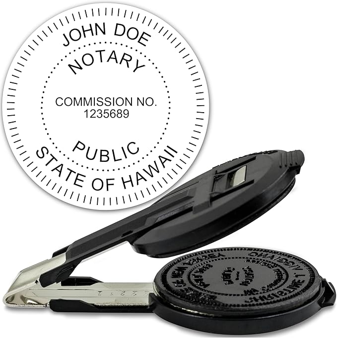MaxMark Insert Only for Notary Seal Round Embosser for Hawaii State
