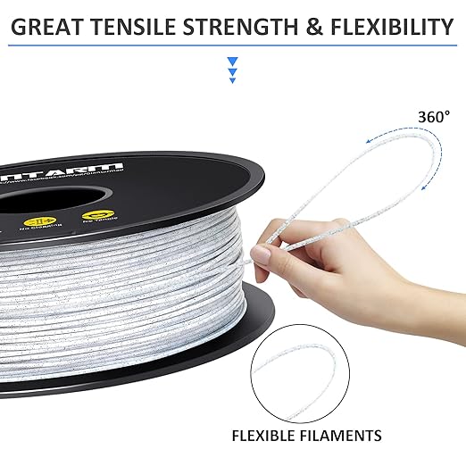 GIANTARM 3D Printer Filament, Marble Pla Filament, 1Kg(2.2lbs) Spool, 1.75mm Dimension Accuracy +/- 0.03mm, 3D Printing Filament