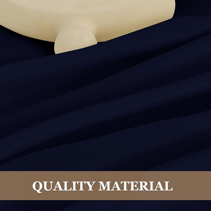 Fitable Navy Rectangle Tablecloths for 6 Foot Tables, 6 Pack - 70 x 108 Inches - Stain Resistant and Washable Table Clothes, Polyester Fabric Table Covers for Wedding, Party, Banquet, Buffect