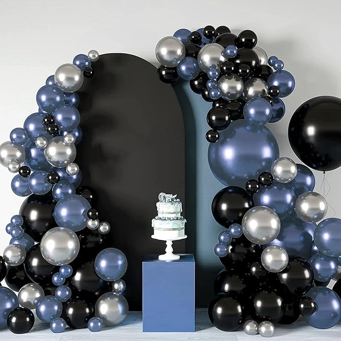 Wedding Arch Cover Spandex Arch Backdrop Cover (4FT,5FT,6FT) Set of 3 Arch Stand Cover Arch Covers Stretchy Backdrop for Birthday Party Decoration Baby Shower (Grayish Blue