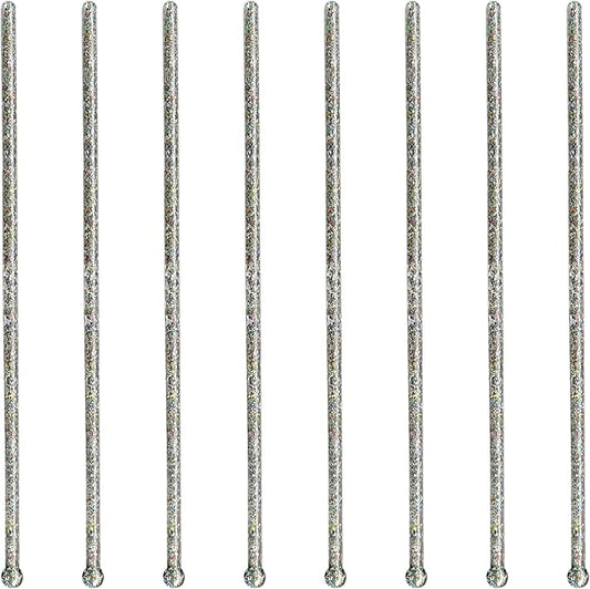 Royer Cocktail Stirrers - PRIDE Cocktail Glitter for Drinks, Perfect LGBTQ+ Party Drink Mixer & Decorations | 6 inches - Rainbow Glitter Stick with Disco Ball Design (D50)