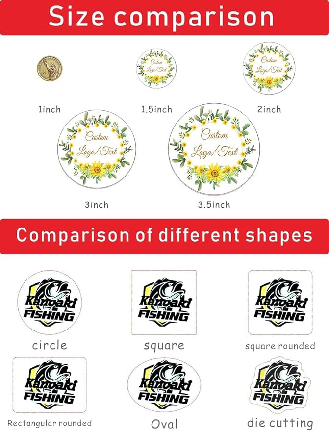 Premium Custom Stickers Labels - Personalized Stickers for Businesses Logo and Name. Birthday Pets and Label Product Boxes Wedding Favors Waterproof Labels (wreath 7, 1.5 inch)