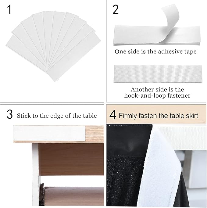 9ft Black Tulle Table Skirt for Rectangle Tables or Round Tables Tutu Table Skirt for Birthday Party Baby Shower Wedding Parties Dessert Buffet Banquet Decorations