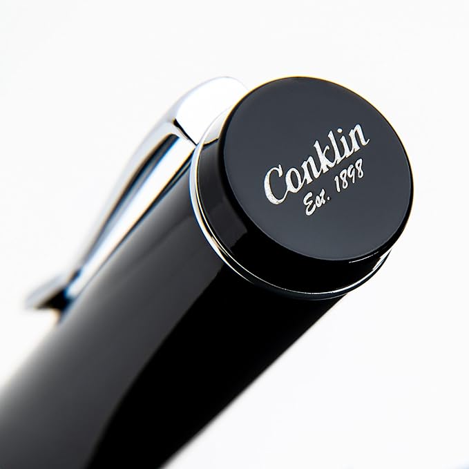 Conklin Duragraph Fountain Pen Red Nights - Extra Fine Nib, Precision Writing Instrument with Bold Red Finish