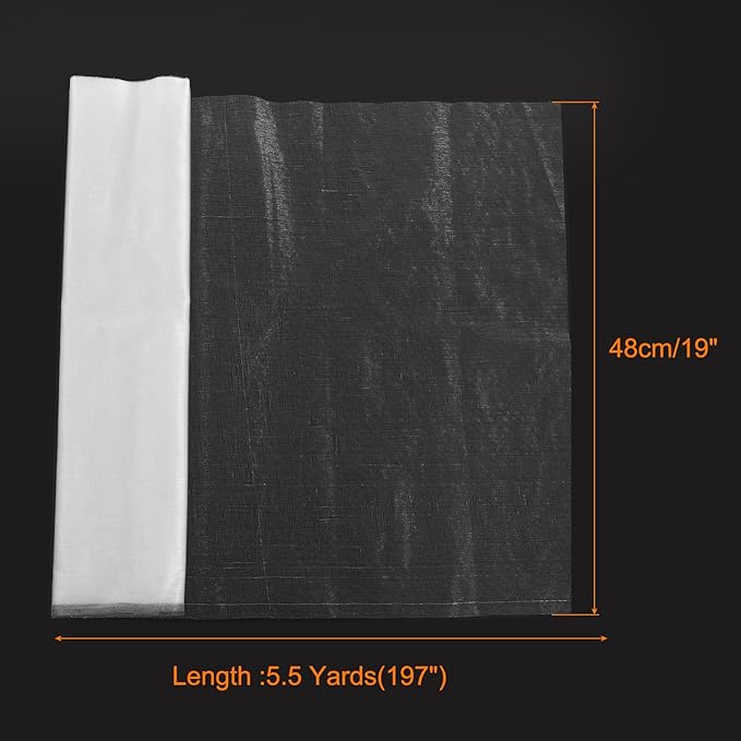 uxcell 19" by 5.5 Yard Tulle Fabric Backdrop Curtains for DIY Tutu Skirt Shower Decor Wedding Crafts Birthday Party Supplies, White