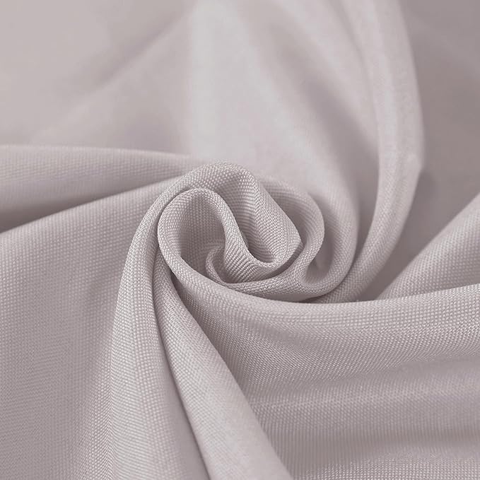 Fokitut 2 Pack Waterproof Rectangle Tablecloth, 60x102 Inch, Stain Resistant and Wrinkle Polyester Table Cloth, Fabric Table Cover for Kitchen Dining, Wedding, Party, Holiday Dinner-Silver