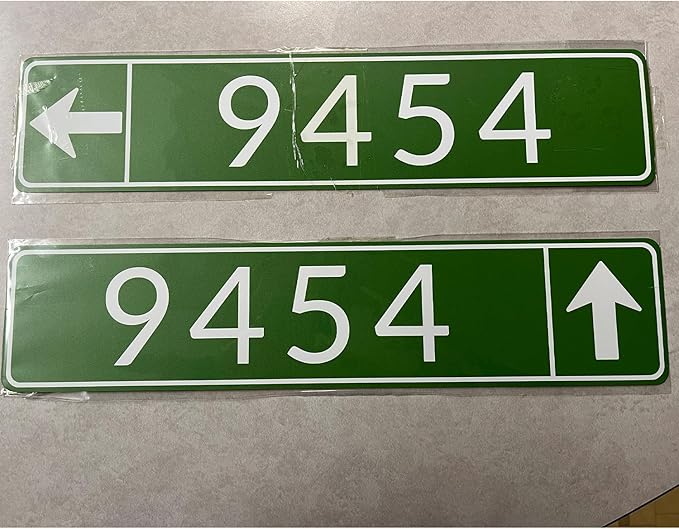Custom Street Signs, Reflective Option, Single/Double Sided, Outdoor Metal Signs with Direction Arrow, Personalized Rust Free Aluminum, UV Protected & Weatherproof - 4x18 Inch
