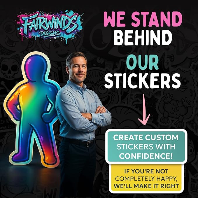 Custom Labels | Waterproof Stickers | Set 20-1000 | 1 inch to 12 inch | Small to Large Personalized Sticker Business Logo Sticker | Product Labels for Small Business