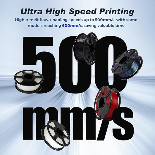 FLASHFORGE Rapid PLA Filament 1.75mm +/- 0.02mm Burnt Titanium & Nebula Purple Gradient, Max 500mm/s High Speed Printing, 3D Printer Filament 1kg(2.2lbs), Changing Colors with Light