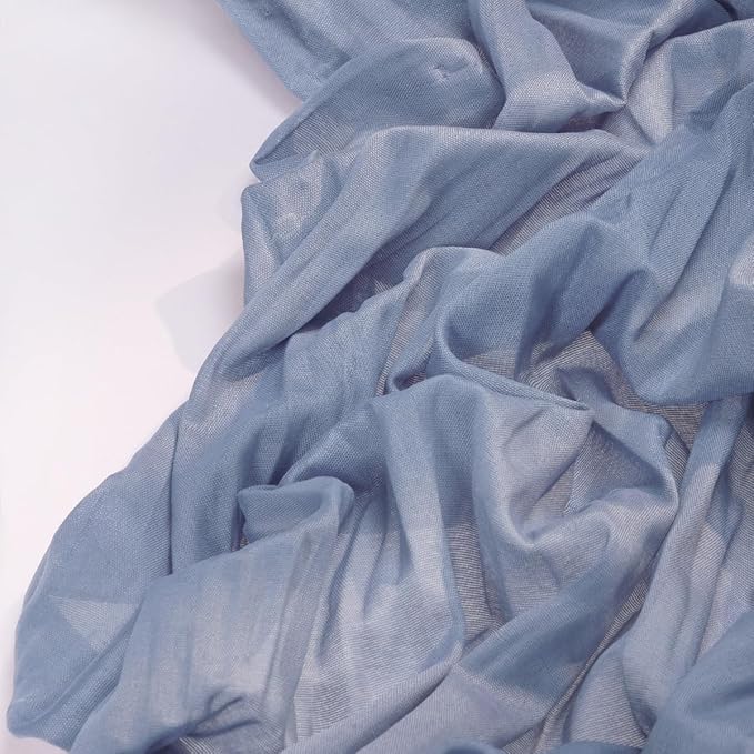 Dusty Blue Cheesecloth Table Runner Fall Table Runner Boho Gauze 120 Inches Blue Cheese Cloth Fall Table Decorations for Thanksgiving Marine Weddings Bridal Baby Shower Birthday Party