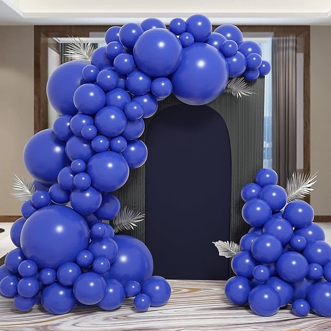 6.6FT Wedding Arch Covers Arch Backdrop Cover Arch Stand Covers Set Arch Cover Spandex Fabric Stretchy Backdrop for Wedding Birthday Party Decoration Baby Shower (Dark Blue)