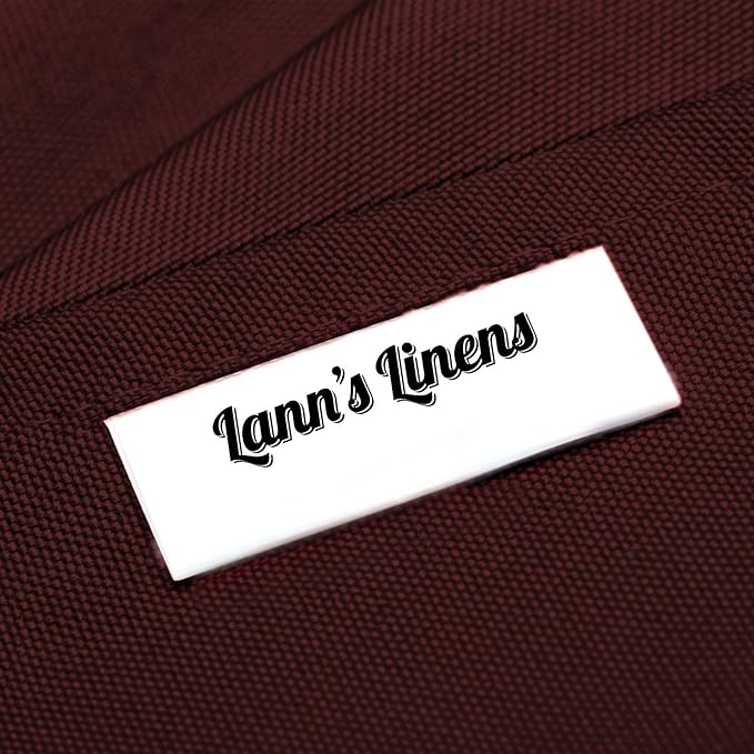 Lann's Linens - 10 Premium 70" x 120" Tablecloths for Wedding/Banquet/Restaurant - Rectangular Polyester Fabric Table Cloth - Burgundy