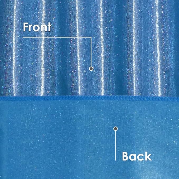 Fitable Sequin Tablecloth for Parties 60x102 Inch - Sparkle Glitter Table Cloth Laser Rectangle Overlay for Wedding Baby Shower Ceremony Birthday Holiday Banquet Decor, Blue