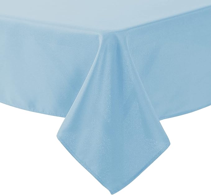 Cupuamon Square Tablecloth 52x52 inch Washable Polyester Fabric Table Cloth for Wedding Party Dining Banquet Decoration（52x52,Blue Mist）