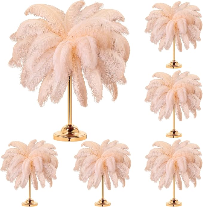 80 Pcs Large Natural Ostrich Feathers Plumes 14-16 Inch Bulk for DIY Crafts Wedding Party Centerpiece Vase