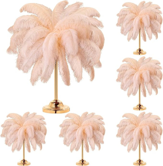 80 Pcs Large Natural Ostrich Feathers Plumes 14-16 Inch Bulk for DIY Crafts Wedding Party Centerpiece Vase