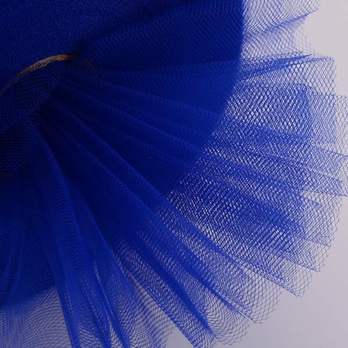 Tulle Rolls 6” by 100 Yards (300 feet) Tulle Roll Spool Fabric for DIY Tutu Skirts Wedding Baby Shower Crafts Decorations Party Supplies (Royal Blue)